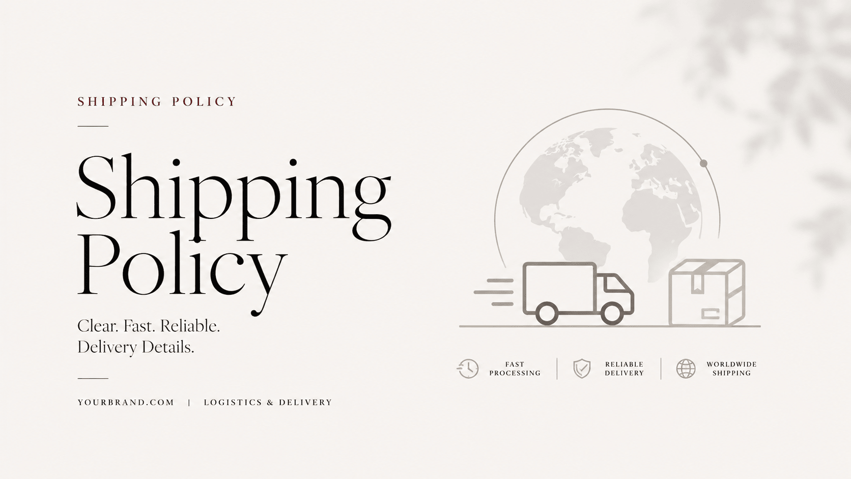 Shipping Policy - Handartnails