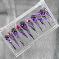 "Vampire Violet Spider" - 3D Gothic Ruby Press-On Nails