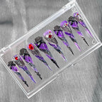 "Vampire Violet Spider" - 3D Gothic Ruby Press-On Nails