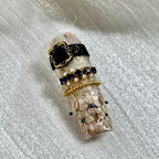 Sapphire Reverie - Baroque Lace Jewel Press-On Nails