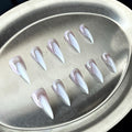 Pearl Fang - Pearl White Handmade Cat Claw Press-On Nails