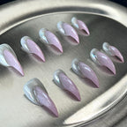 Lilac Fang - Lilac Pearl Handmade Cat Claw Press-On Nails