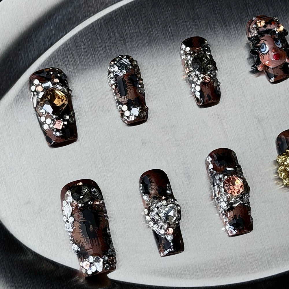 Midnight Marionette Cabinet Press-On Nails