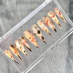 "Scorched Bone Splatter" - Matte Horror Zombie Claws