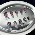 Amethyst Relic - Purple Gothic Handmade Cat Claw Press-On Nails