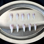 Pearl Fang - Pearl White Handmade Cat Claw Press-On Nails