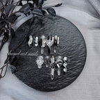 "Dark Gothic Spider & Chain" - 3D Luxury Mismatched Press-On Nails - Handartnails