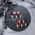 "Burgundy Rhinestone Crown Cat Eye" - 3D Jeweled Luxury Collection