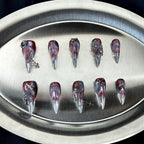Amethyst Relic - Purple Gothic Handmade Cat Claw Press-On Nails