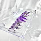 handartnails: "Lavender Gothic Star Spike" – 3D Metal Cross Star Handmade Long Stiletto Nails - Handartnails
