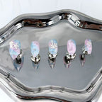handartnails: "Ocean Mermaid Starfish Shell" – 3D Sea Metal Charm Handmade Long Stiletto Nails - Handartnails