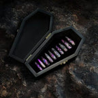 Purple Gothic Bat Nails "Bat Window" | Handartnails