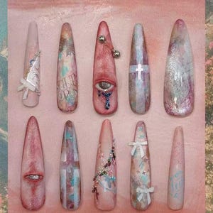 Lucifer Fallen Angel Nails "Paradise Lost" | Handartnails