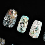 Burnt Lace Gothic Nails "Ember Bride" | Handartnails