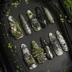 Mossy Gothic Nails "Doomsday Rust" | Handartnails