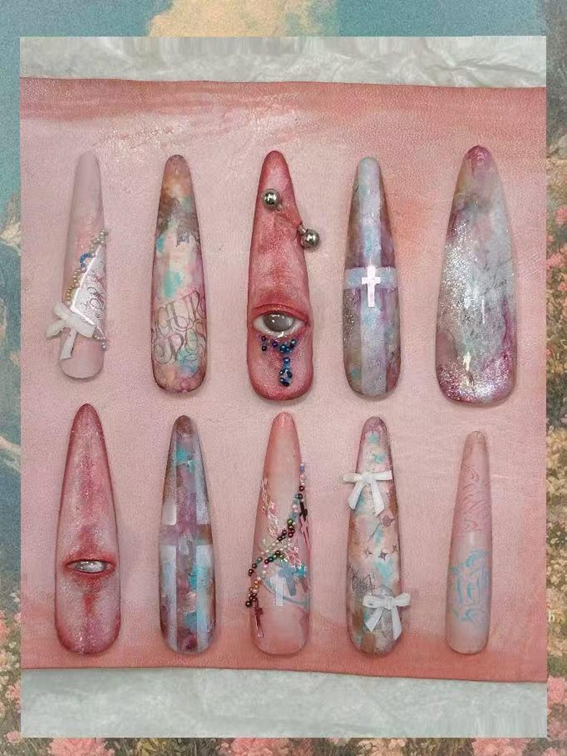 Lucifer Fallen Angel Nails "Paradise Lost" | Handartnails