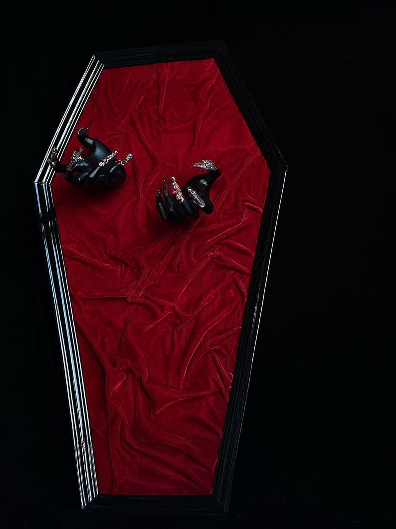 Gothic Blood Red Skull Press on Nails | Handartnails