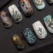 Burnt Lace Gothic Nails "Ember Bride" | Handartnails
